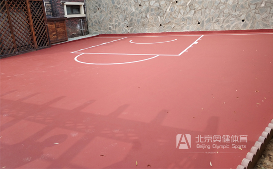 半場(chǎng)籃球場(chǎng)地面劃線(xiàn)