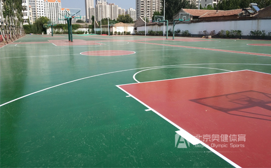 硅pu籃球場圖片