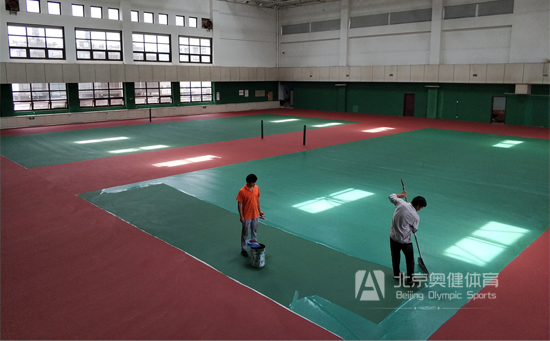 丙烯酸網(wǎng)球場(chǎng)施工圖