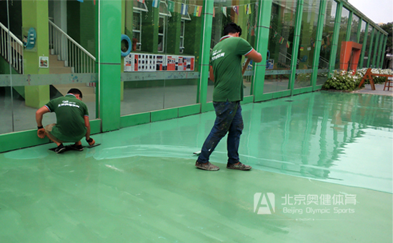 籃球場(chǎng)塑膠施工工藝詳情
