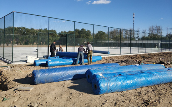 足球場地人工草坪施工步驟