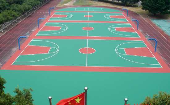 硅pu籃球場(chǎng)面積不同也是硅pu籃球場(chǎng)價(jià)格的因素