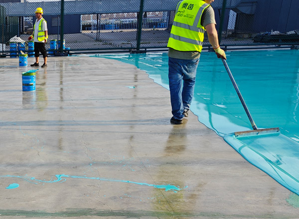 硅pu彈性層施工