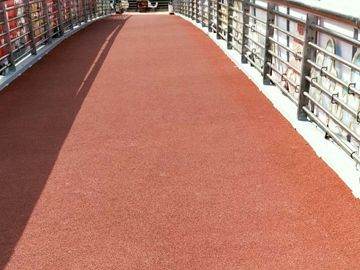 北京塑膠橋面施工工程案例之德茂過街天橋