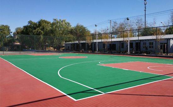 塑膠籃球場多少錢一平米