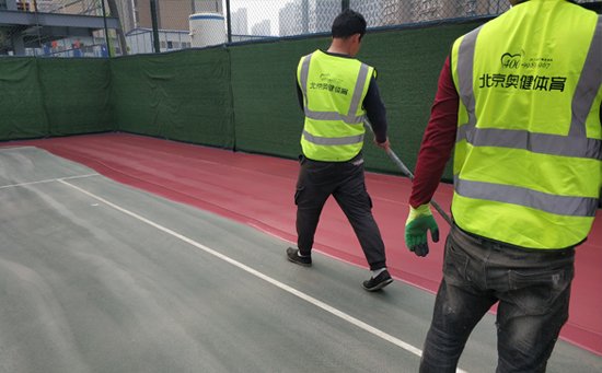 丙烯酸球場施工視頻+圖片